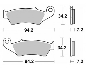 Тормозные колодки SBS Comp Brake Pads, Carbon 694CS